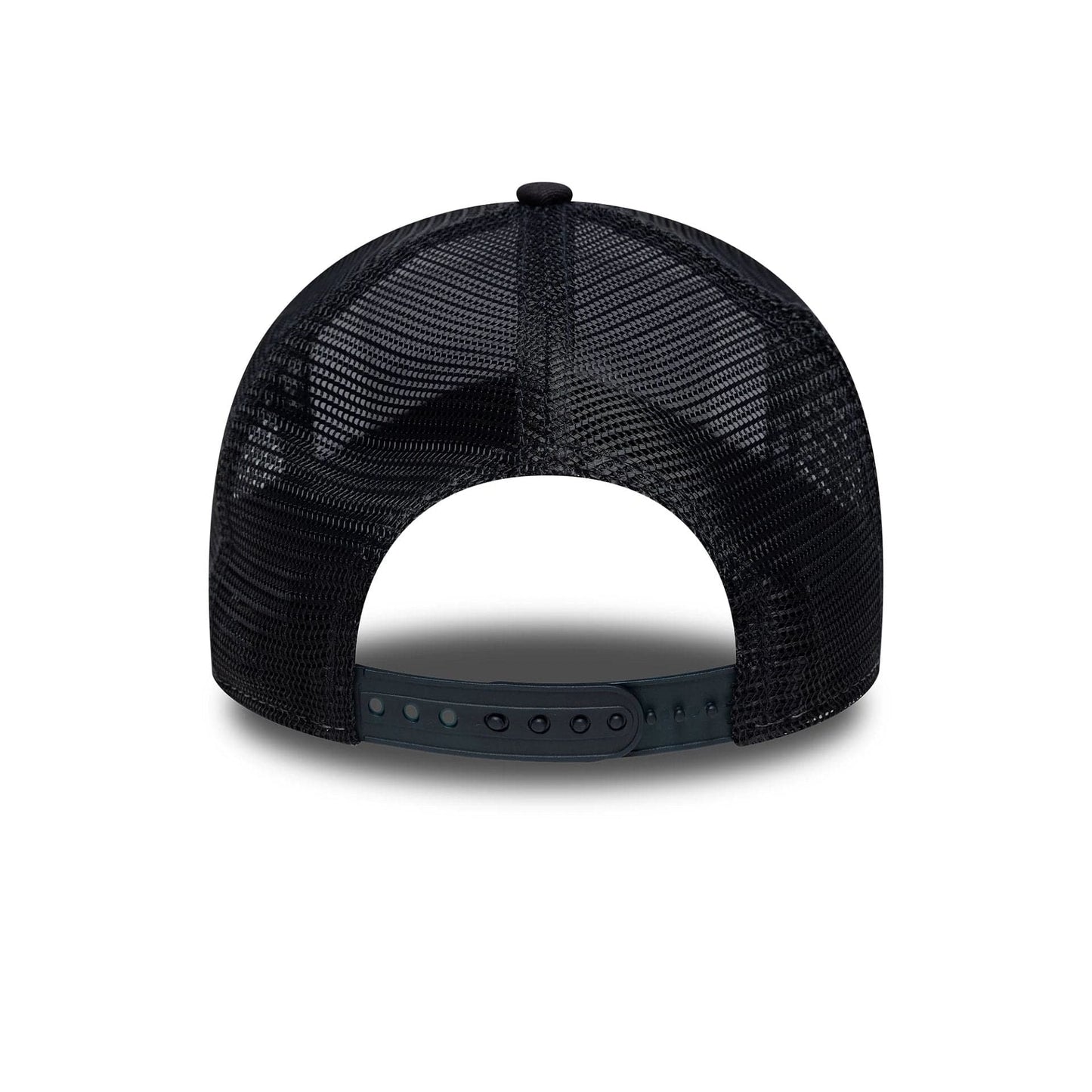 Pictured is this New Era Location Patch 9FORTY A-Frame Trucker in navy. 4