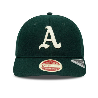Pictured is this MLB Heritage Athletics Retro Crown 9FIFTY in dark green. 2