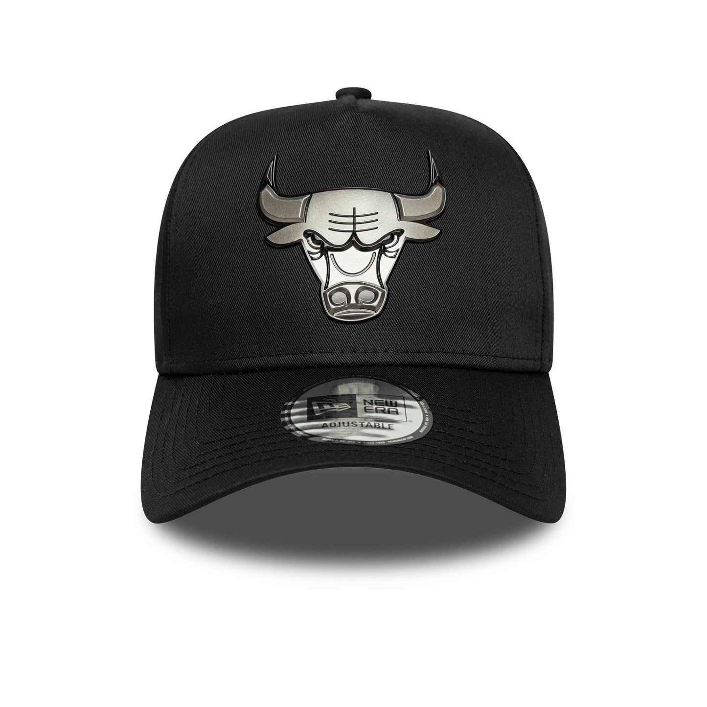 Pictured is this NBA Metallic Chicago Bulls 9FORTY E-Frame in black. 2