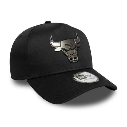 Pictured is this NBA Metallic Chicago Bulls 9FORTY E-Frame in black. 3
