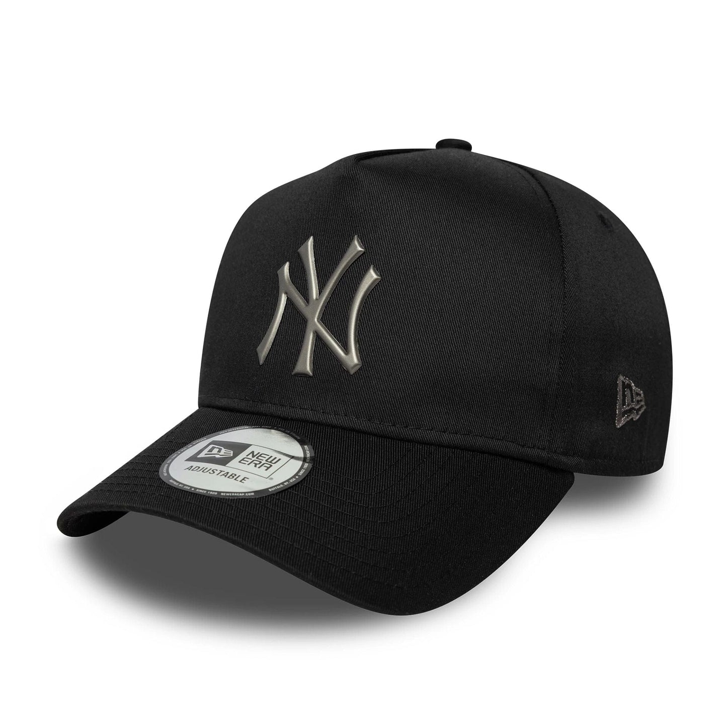 Pictured is this MLB Metallic New York Yankees 9FORTY E-Frame in black. 1