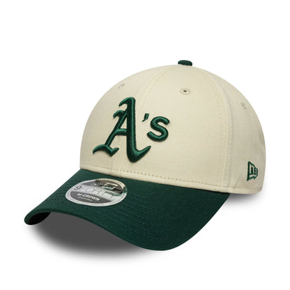 Pictured is this MLB Athletics 9FORTY M-Crown in light beige. 1
