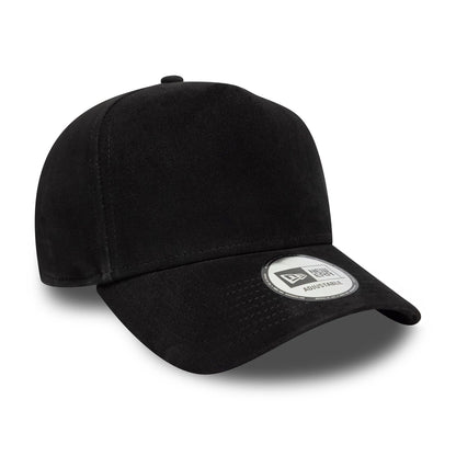 Pictured is this New Era Suede 9FORTY E-Frame in black. 3