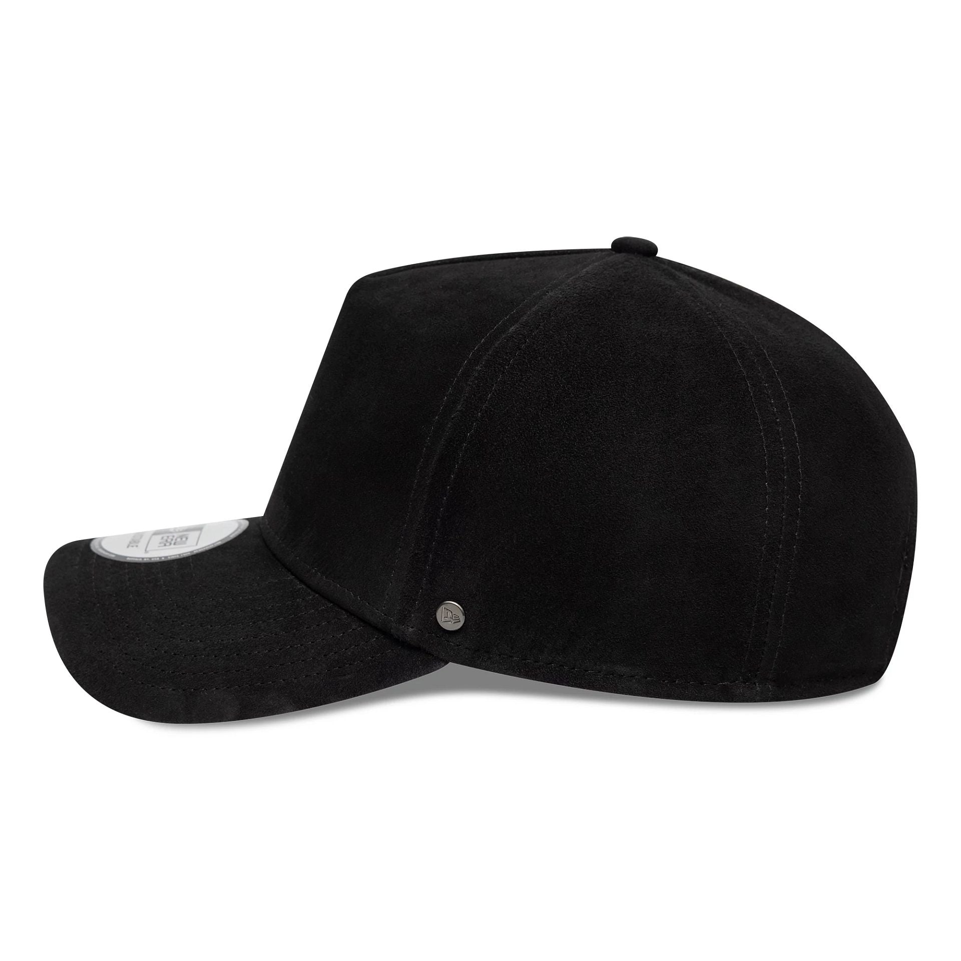 Pictured is this New Era Suede 9FORTY E-Frame in black. 7