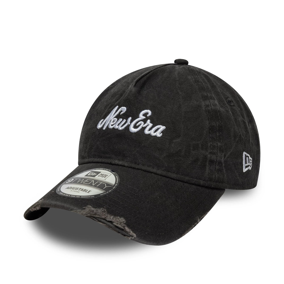 Pictured is this New Era Pigment Wash 9TWENTY A-Frame in black. 3