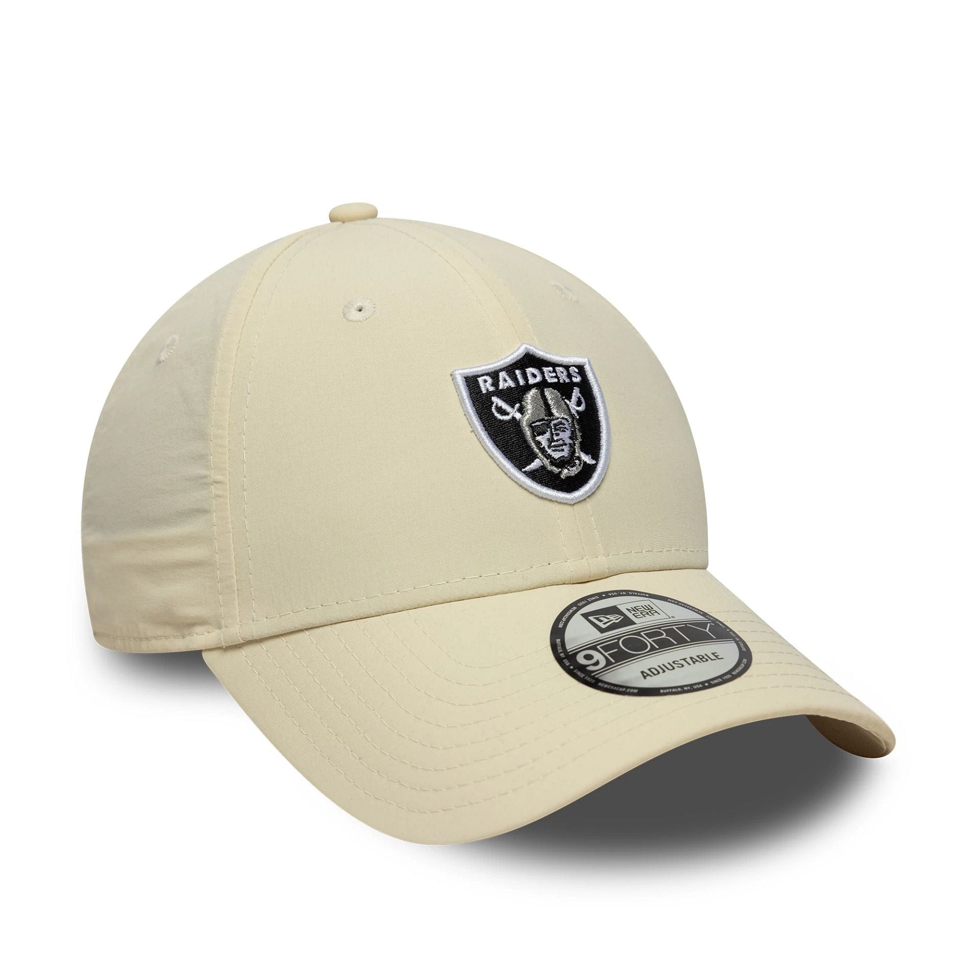 Pictured is this NFL Recycled Midi Las Vegas Raiders 9FORTY in Cream. 3
