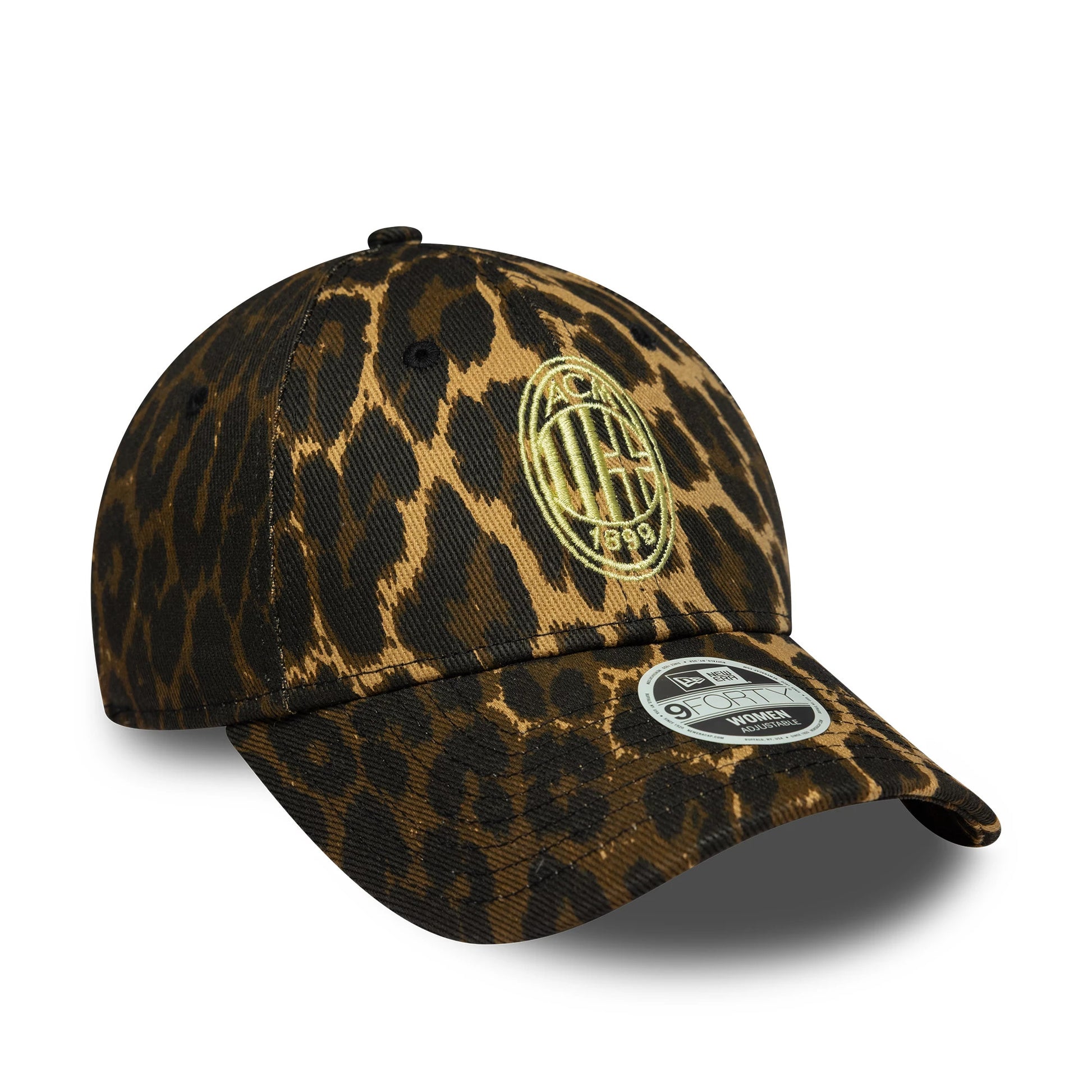 Pictured is this Womens AC Milan Leopard 9FORTY in open brown. 3