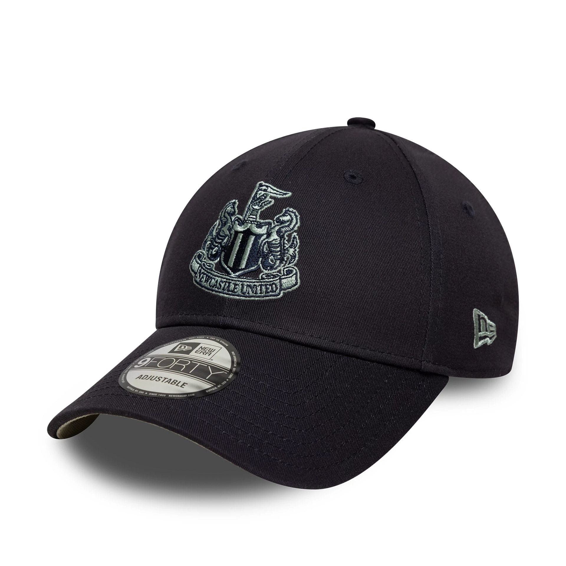 Pictured is this Newcastle United FC Logo 9FORTY in navy. 1