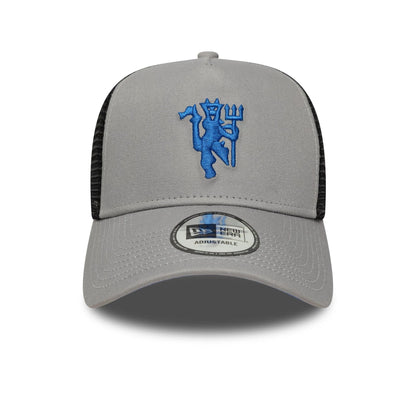 Pictured is this Manchester United FC 9FORTY A-Frame Trucker in grey. 2