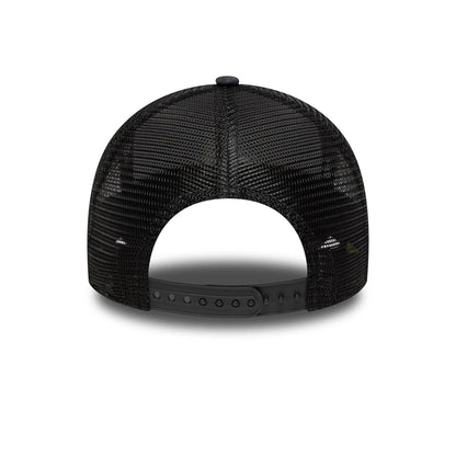 Pictured is this Manchester United FC All Over Print 9FORTY A-Frame Trucker in black. 4