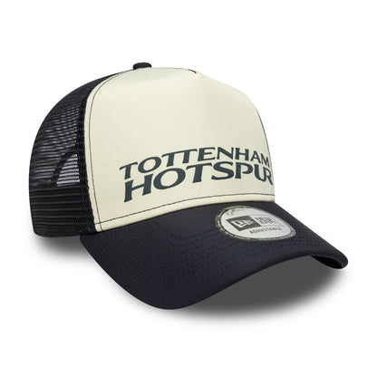 Pictured is this Puff Wordmark Tottenham Hotspur FC 9FORTY A-Frame Trucker in navy. 3