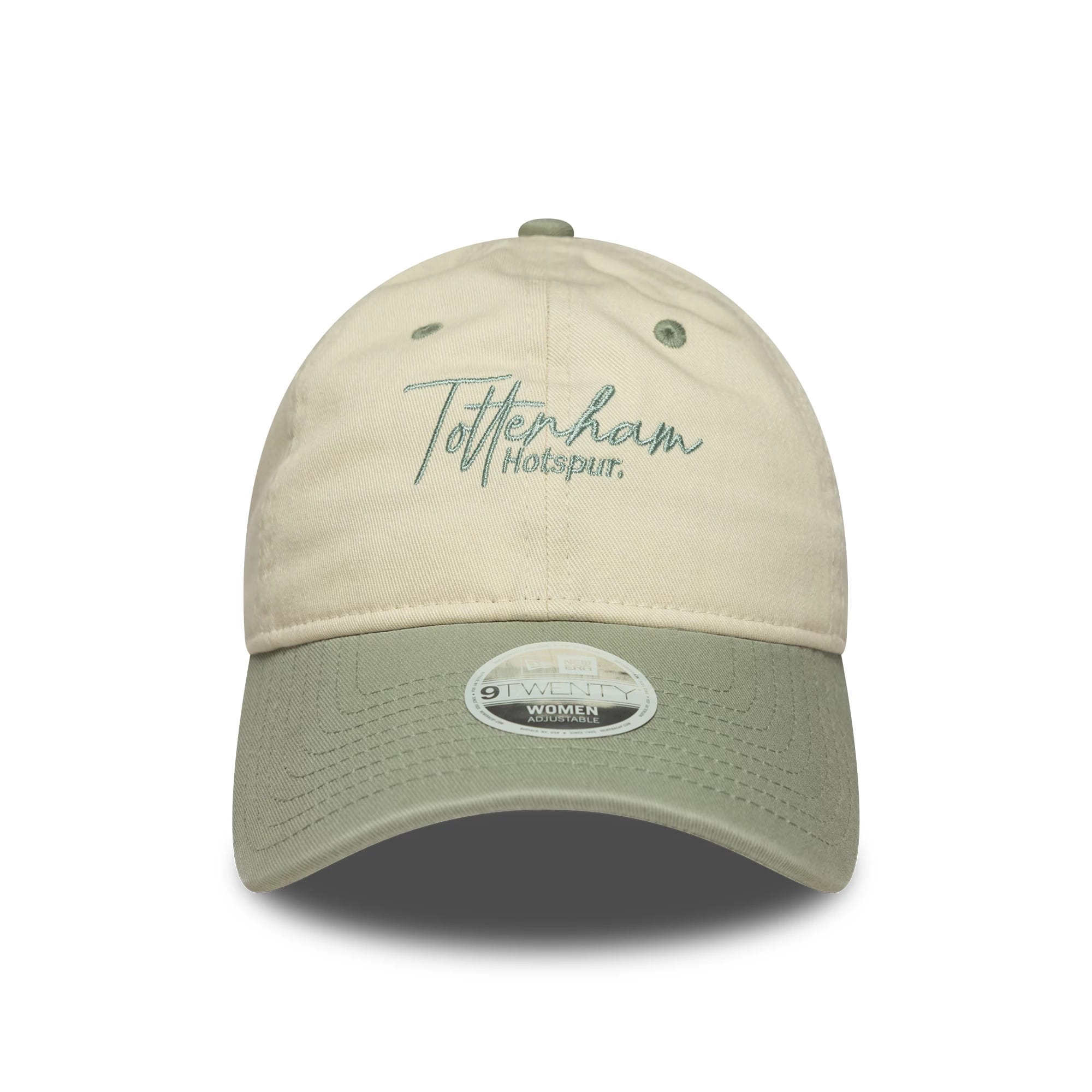 Pictured is this Womens Tottenham Hotspur FC Wordmark 9TWENTY in cream. 2