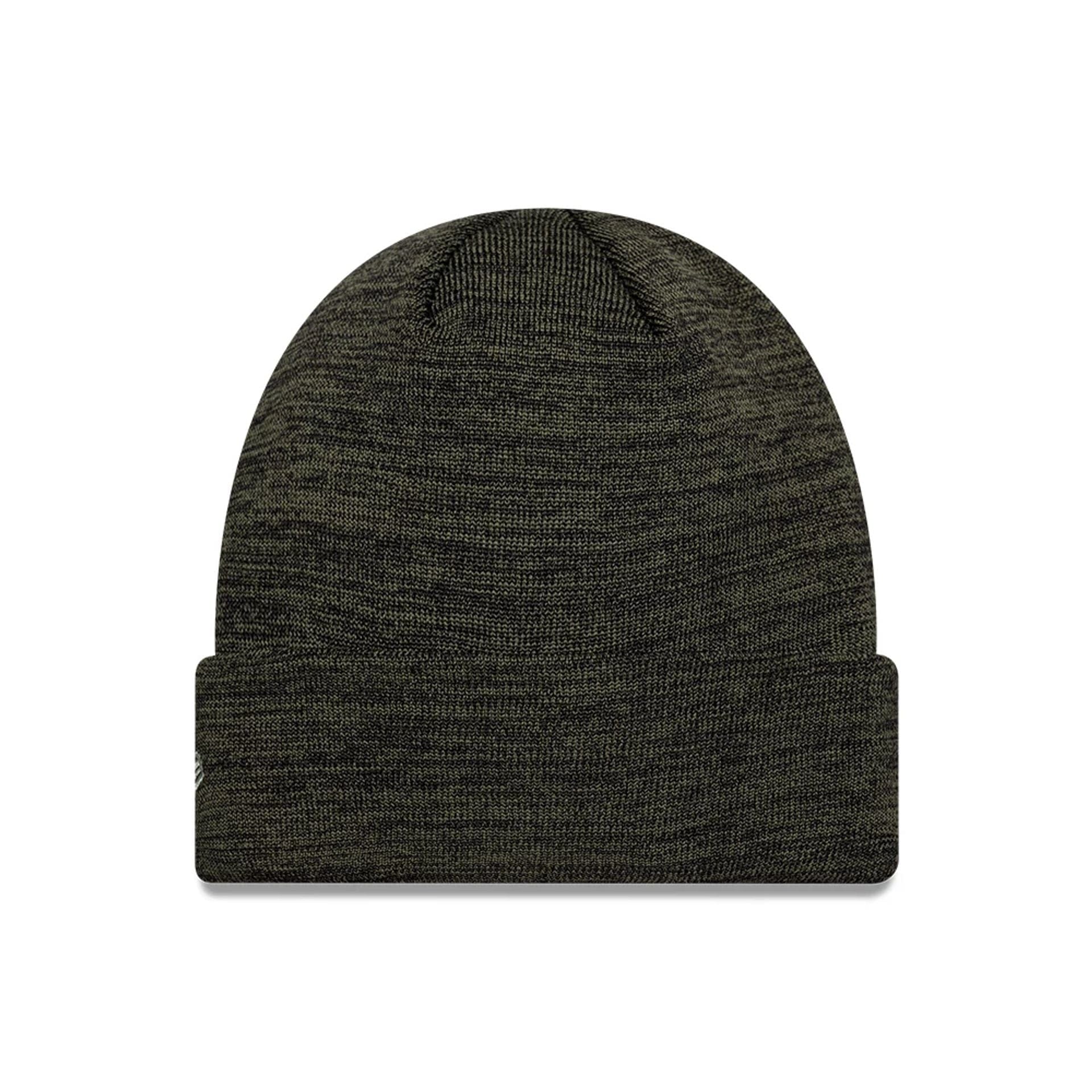 Pictured is this Tottenham Hotspur FC Marl Cuff Knit Beanie hat in dark green. 2