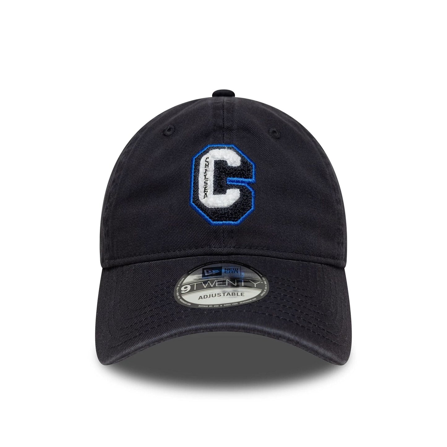 Pictured is this Chelsea FC Lion Crest Boucle 9TWENTY in navy. 2