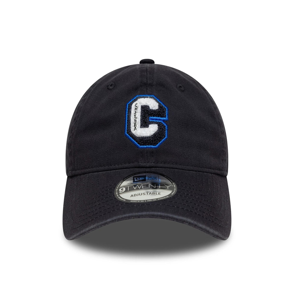 Pictured is this Chelsea FC Lion Crest Boucle 9TWENTY in navy. 2