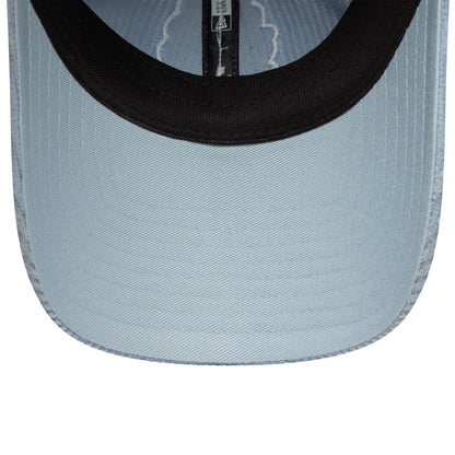 Pictured is this Womens Visa Cash App Racing Bulls Pony Tail in pastel blue. 5