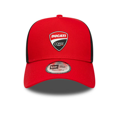Pictured is this Ducati Corse Logo 9FORTY E-Frame Trucker in red. 2