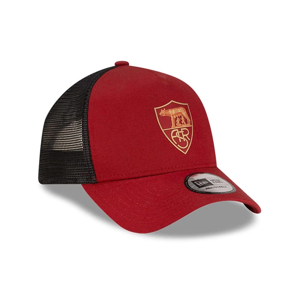 Pictured is this AS Roma 9FORTY A-Frame Trucker in dark red. 3