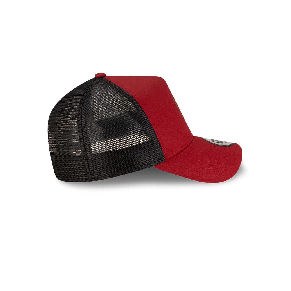 Pictured is this AS Roma 9FORTY A-Frame Trucker in dark red. 6