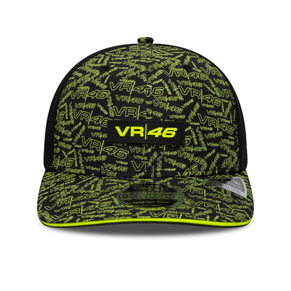 Pictured is this All Over Print VR46 9SEVENTY Stretch Snap in black. 2