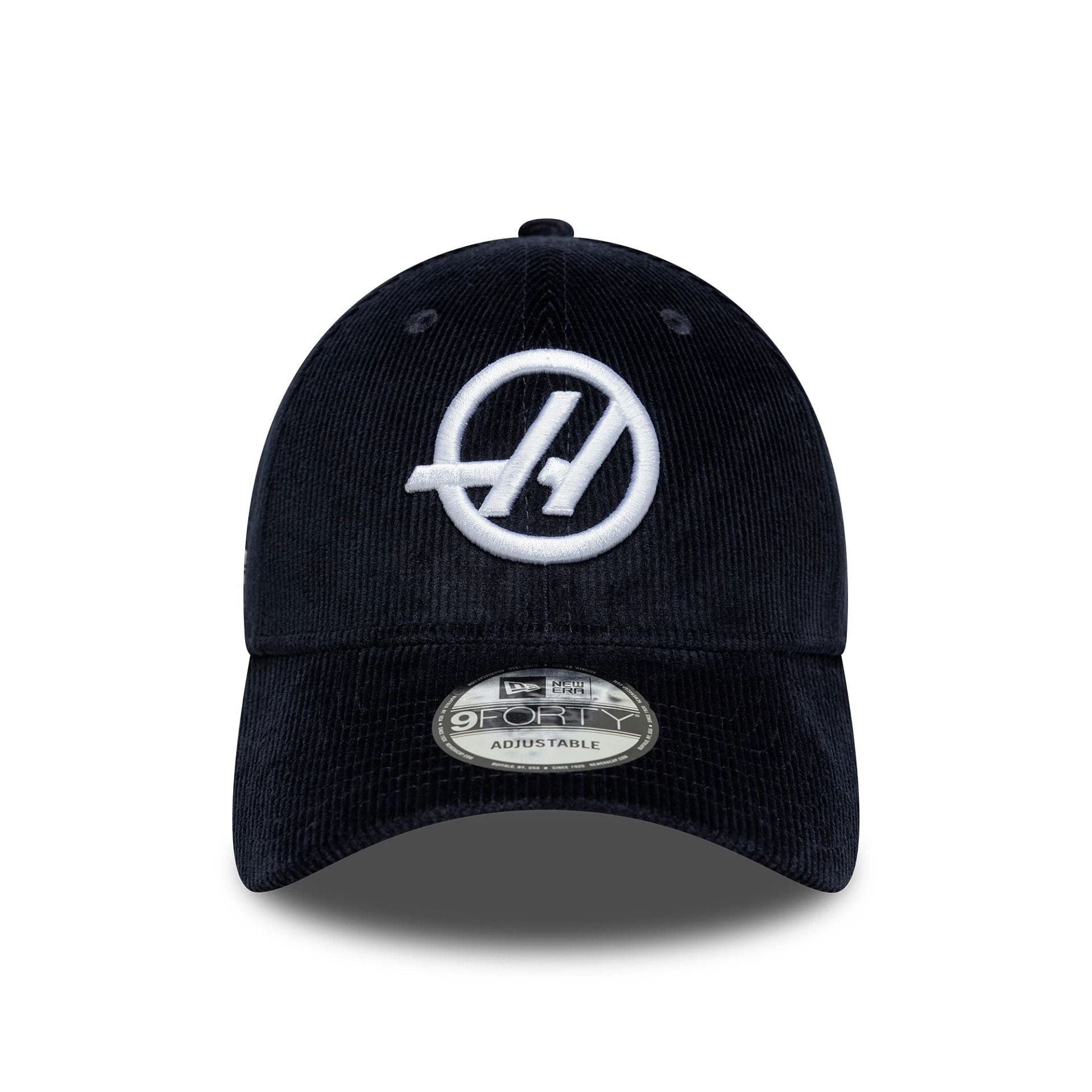 Pictured is this Cord MoneyGram Haas F1 9FORTY in navy. 2