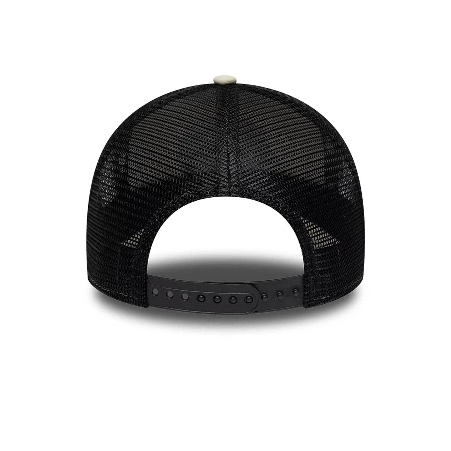 Pictured is this TGR Haas F1 9FORTY A-Frame Trucker in Cream. 4