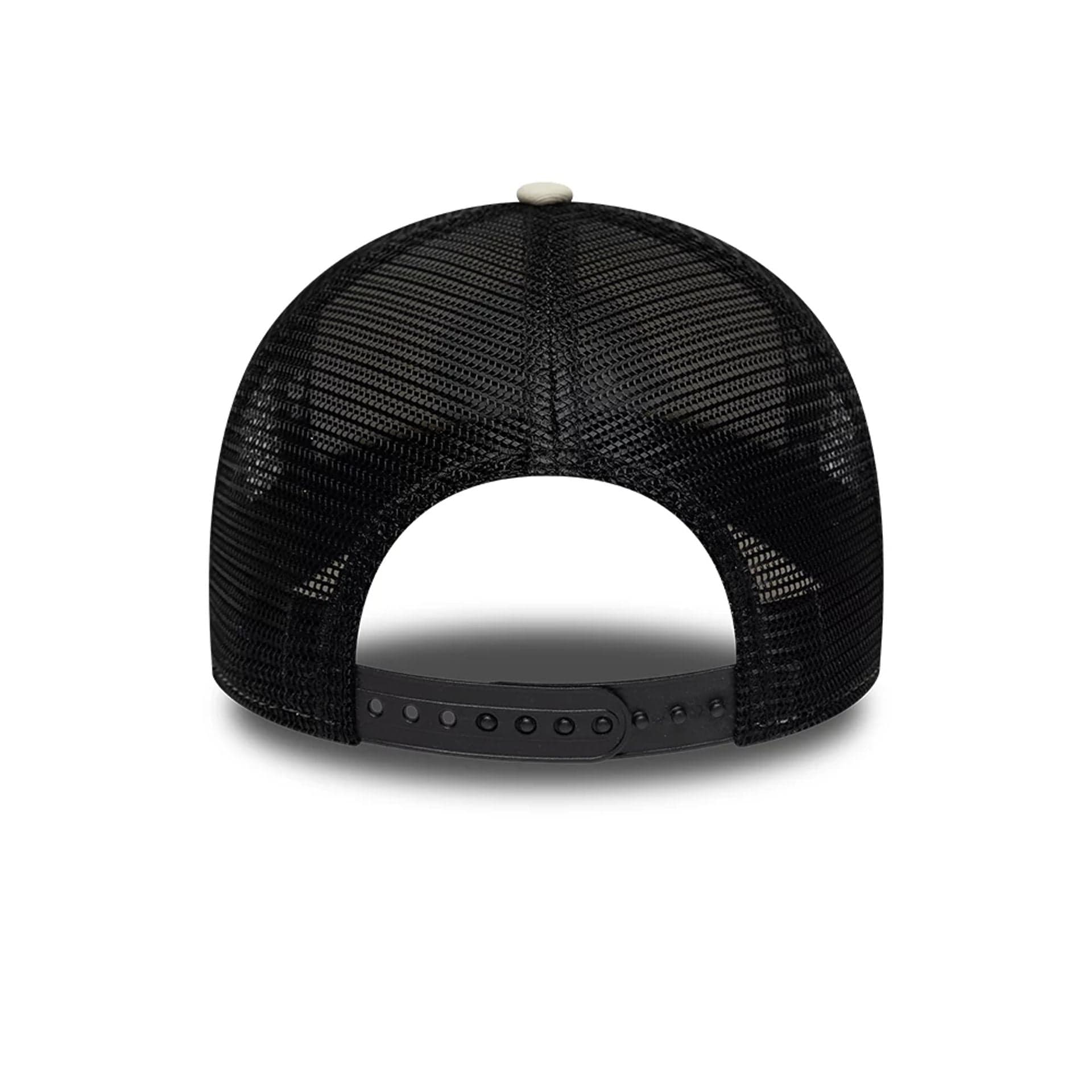 Pictured is this TGR Haas F1 9FORTY A-Frame Trucker in Cream. 4