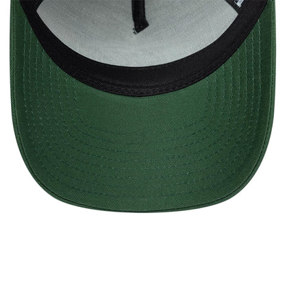 Pictured is this TGR Haas F1 9FORTY A-Frame Trucker in dark green. 5