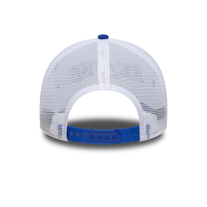Pictured is this All Over Print Alpine Racing 9FORTY A-Frame Trucker in white. 4
