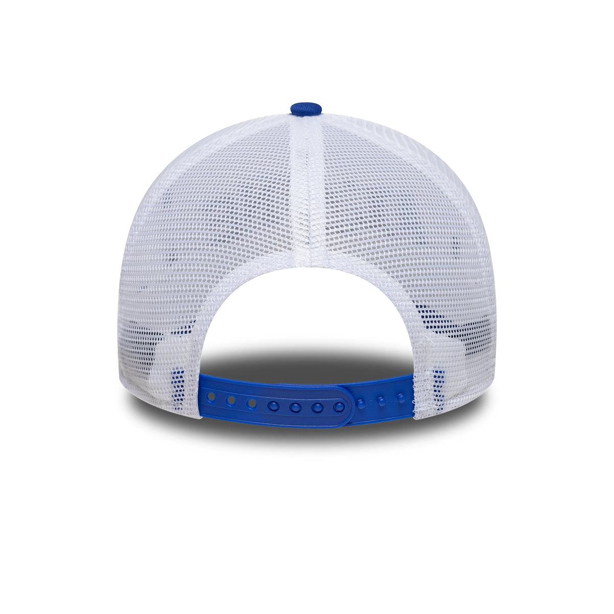 Pictured is this All Over Print Alpine Racing 9FORTY A-Frame Trucker in white. 4