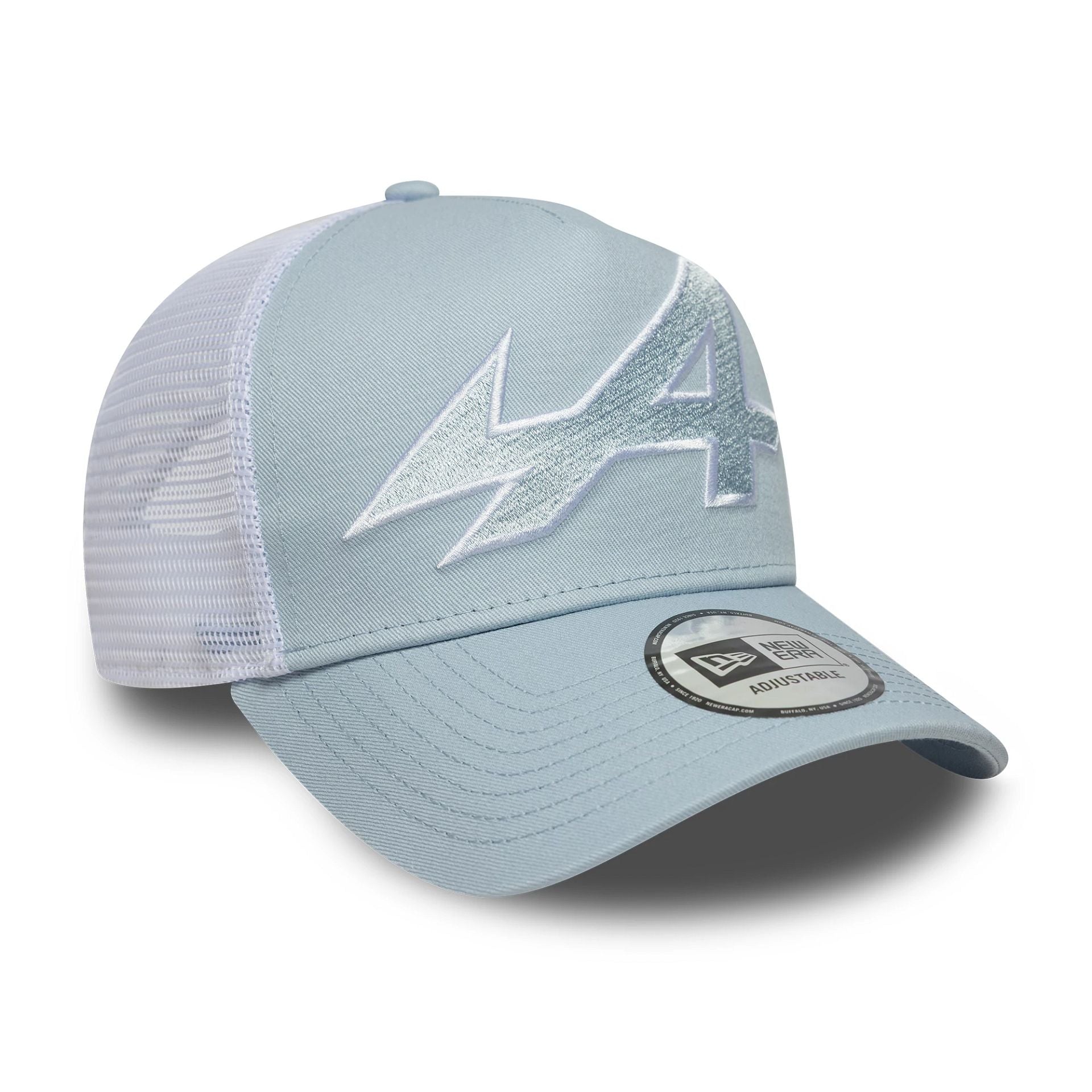 Pictured is this Alpine Racing 9FORTY A-Frame Trucker in pastel blue. 3