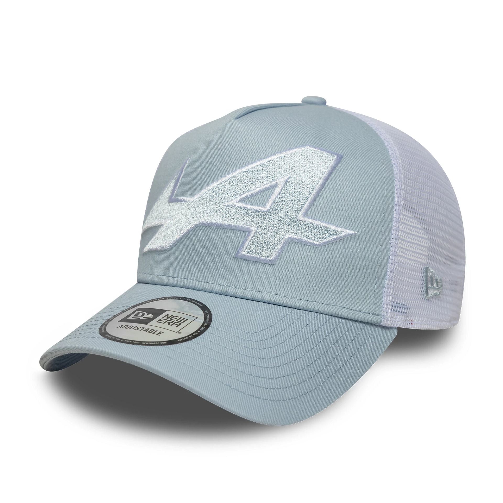 Pictured is this Alpine Racing 9FORTY A-Frame Trucker in pastel blue. 1