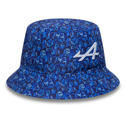 Pictured is this All Over Print Alpine Racing Bucket in navy. 3