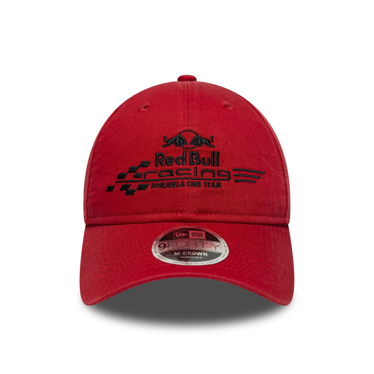 Pictured is this Washed Red Bull Racing 9FORTY M-Crown in dark red. 2