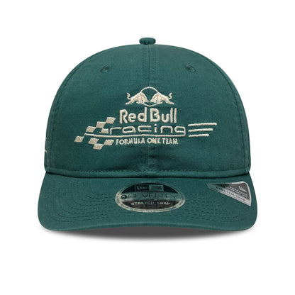 Pictured is this Washed Red Bull Racing 9SEVENTY Stretch Snap in dark green. 2