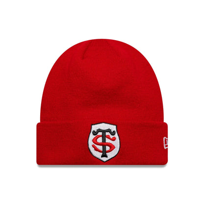 Pictured is this Core Stade Toulousain Cuff Knit Beanie in red. 1