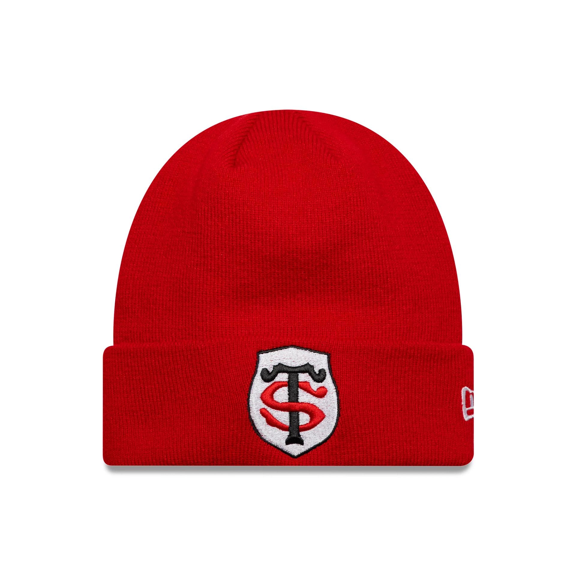 Pictured is this Core Stade Toulousain Cuff Knit Beanie in red. 1