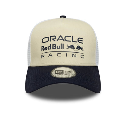 Pictured is this Red Bull Racing 9FORTY A-Frame Trucker in Cream. 2