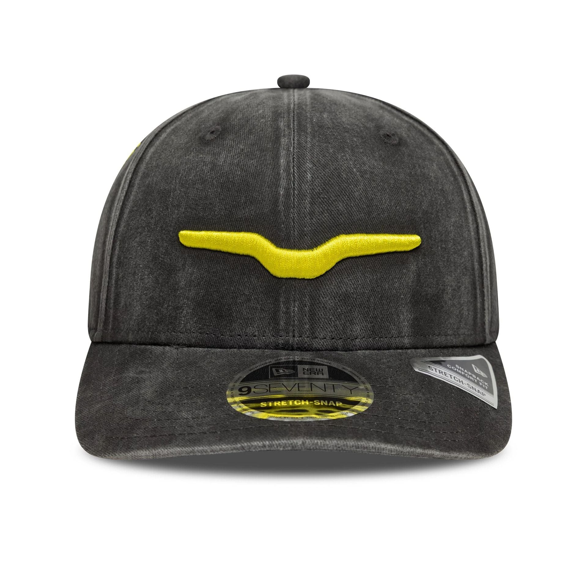 Pictured is this Washed Moto Guzzi 9SEVENTY Stretch Snap in black. 2