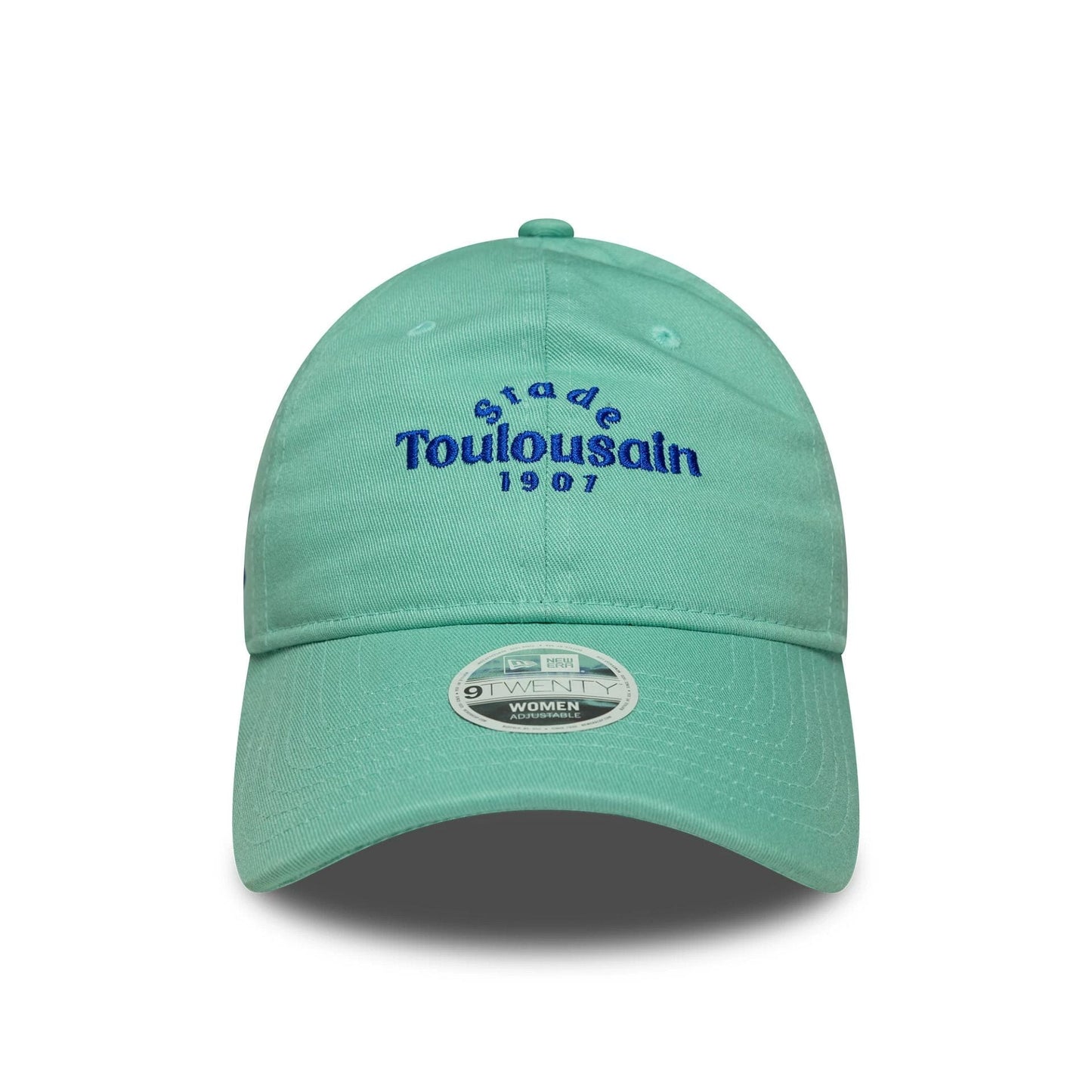 Pictured is this Womens Wordmark Stade Toulousain 9TWENTY in pastel green. 2