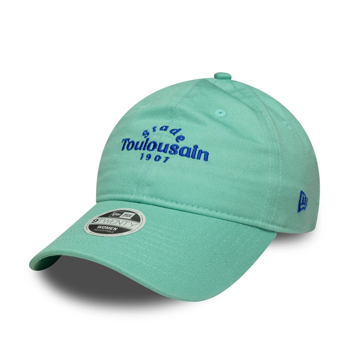 Pictured is this Womens Wordmark Stade Toulousain 9TWENTY in pastel green. 3