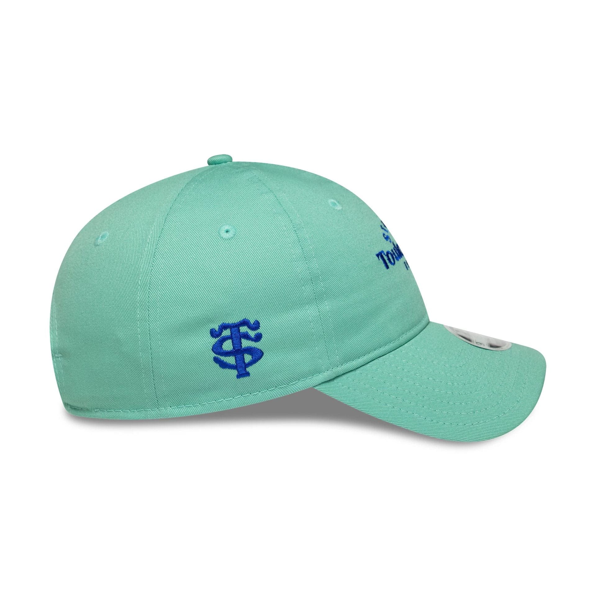 Pictured is this Womens Wordmark Stade Toulousain 9TWENTY in pastel green. 5