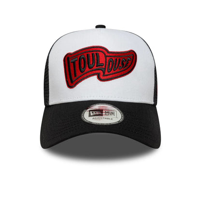 Pictured is this Flag Stade Toulousain 9FORTY E-Frame Trucker in white. 2