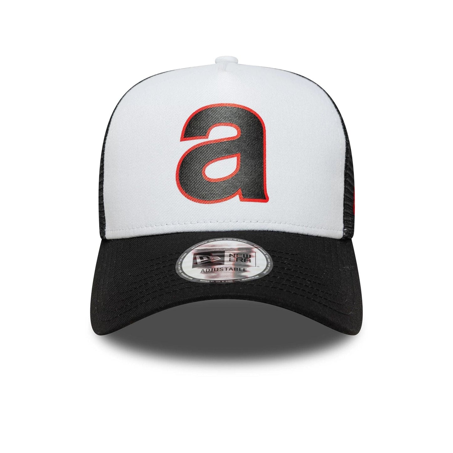 Pictured is this Aprilia Logo 9FORTY E-Frame Trucker in black. 2