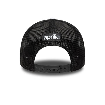 Pictured is this Aprilia Logo 9FORTY E-Frame Trucker in black. 4