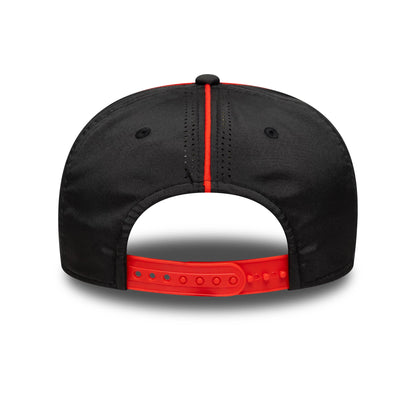 Pictured is this Aprilia Logo 9SEVENTY Stretch Snap in white. 4