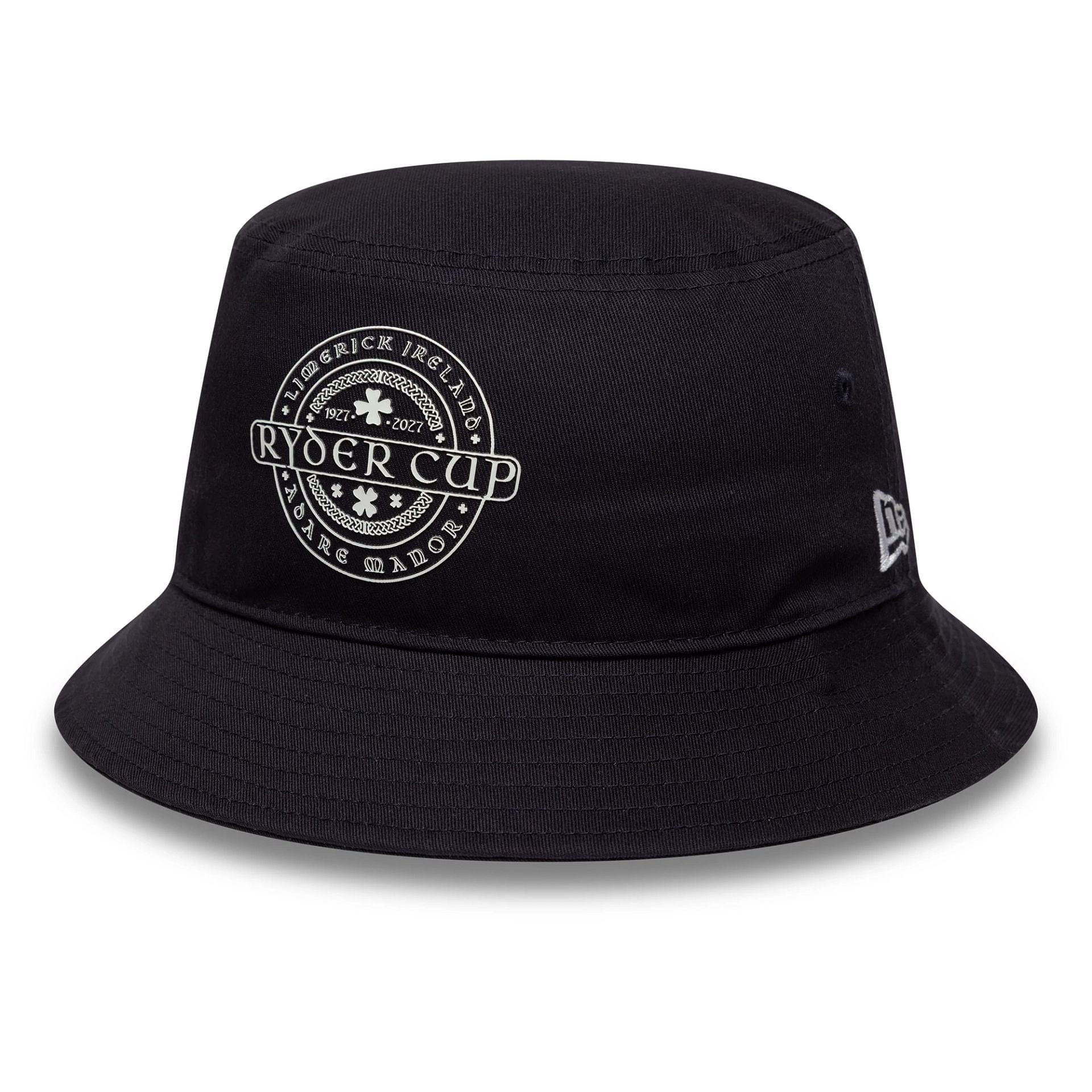 Pictured is this HD Print Ryder Cup Europe 2027 Bucket hat in navy. 1