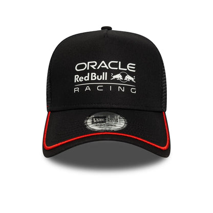 Pictured is this Patch Red Bull Racing 9FORTY A-Frame Trucker in black. 2