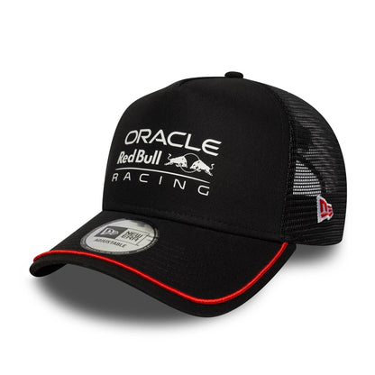 Pictured is this Patch Red Bull Racing 9FORTY A-Frame Trucker in black. 3