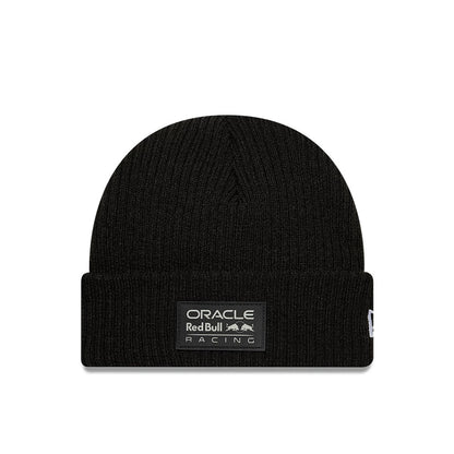 Pictured is this Red Bull Racing Short Skull Knit Beanie in black. 1